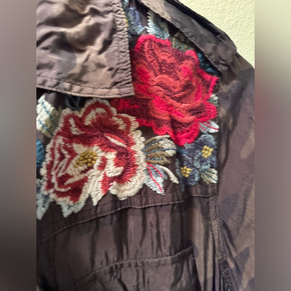 Johnny Was Military Jacket - Picture 3 of 5